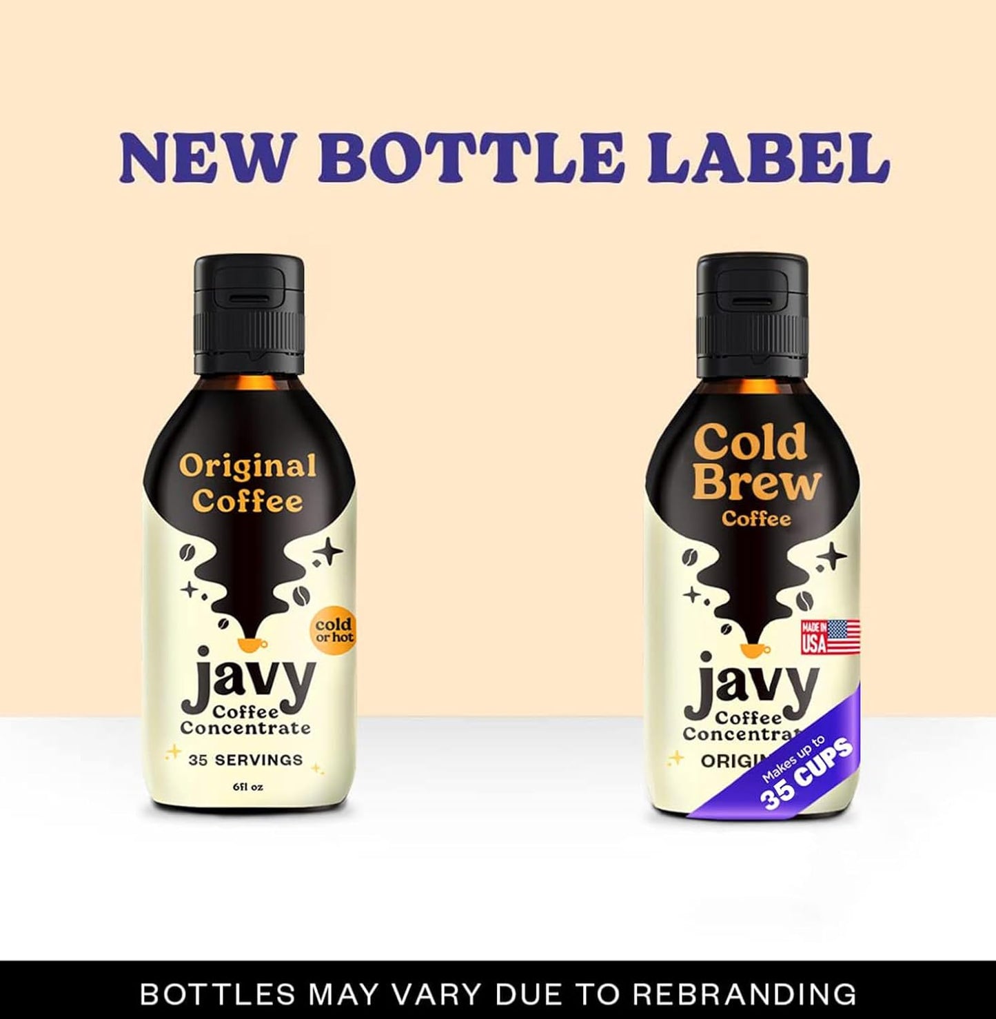 Javy Coffee Concentrate - Cold Brew Coffee, Perfect for Instant Iced Coffee, Cold Brewed Coffee and Hot Coffee, 35 Servings