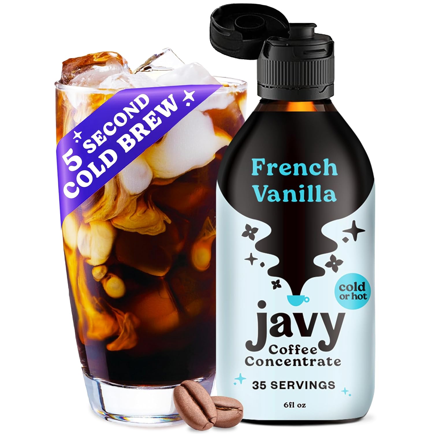 Javy Coffee French Vanilla Concentrate - Cold Brew Coffee, Perfect 