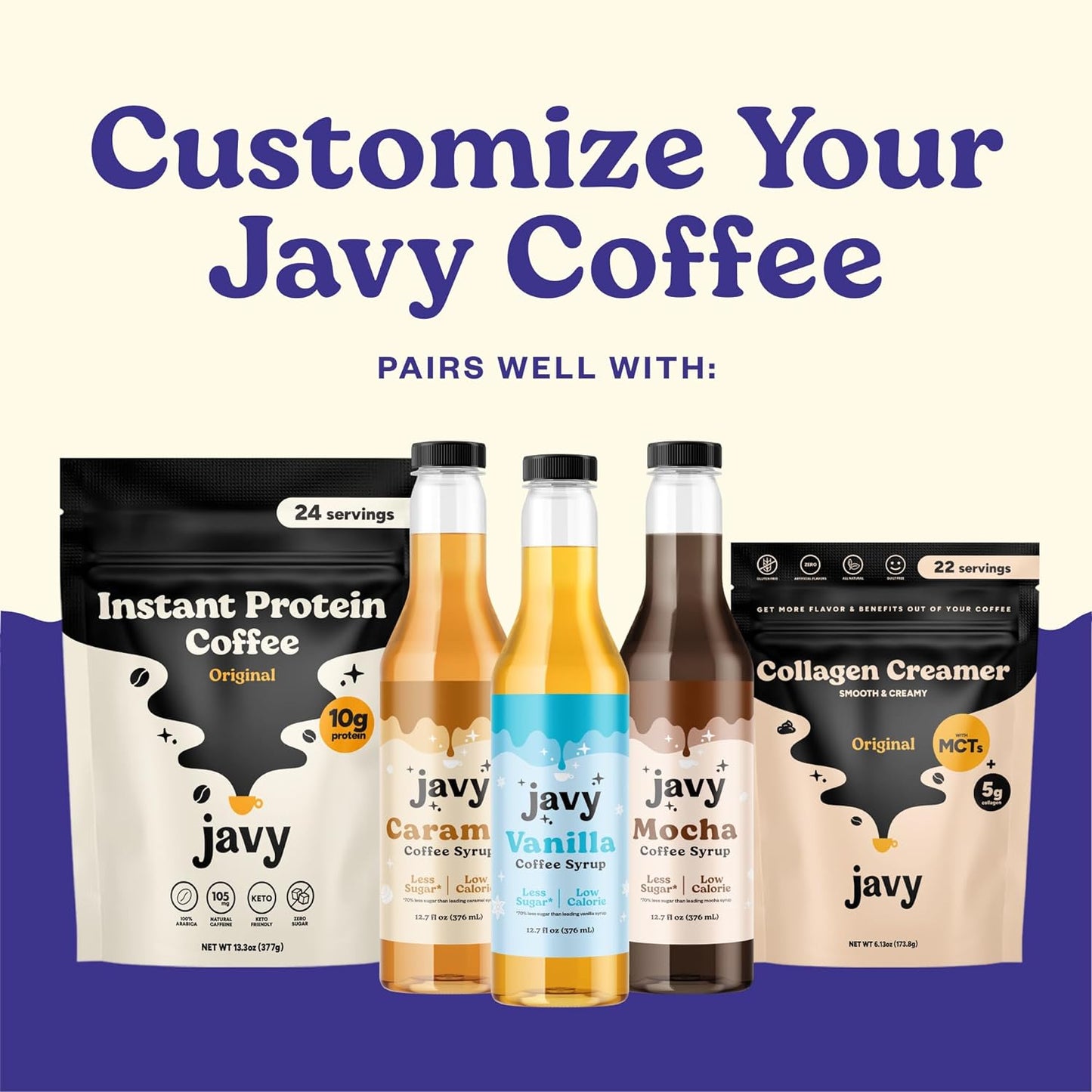 Javy Coffee Concentrate - Cold Brew Coffee, Perfect for Instant Iced Coffee, Cold Brewed Coffee and Hot Coffee, 35 Servings