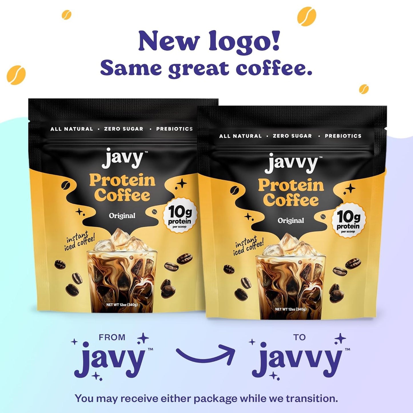 Javy Hazelnut Protein Coffee - Premium Whey Protein & Instant Iced Coffee - 100% Arabica Coffee - Zero Artificial Flavors & Sweeteners, 20 Servings