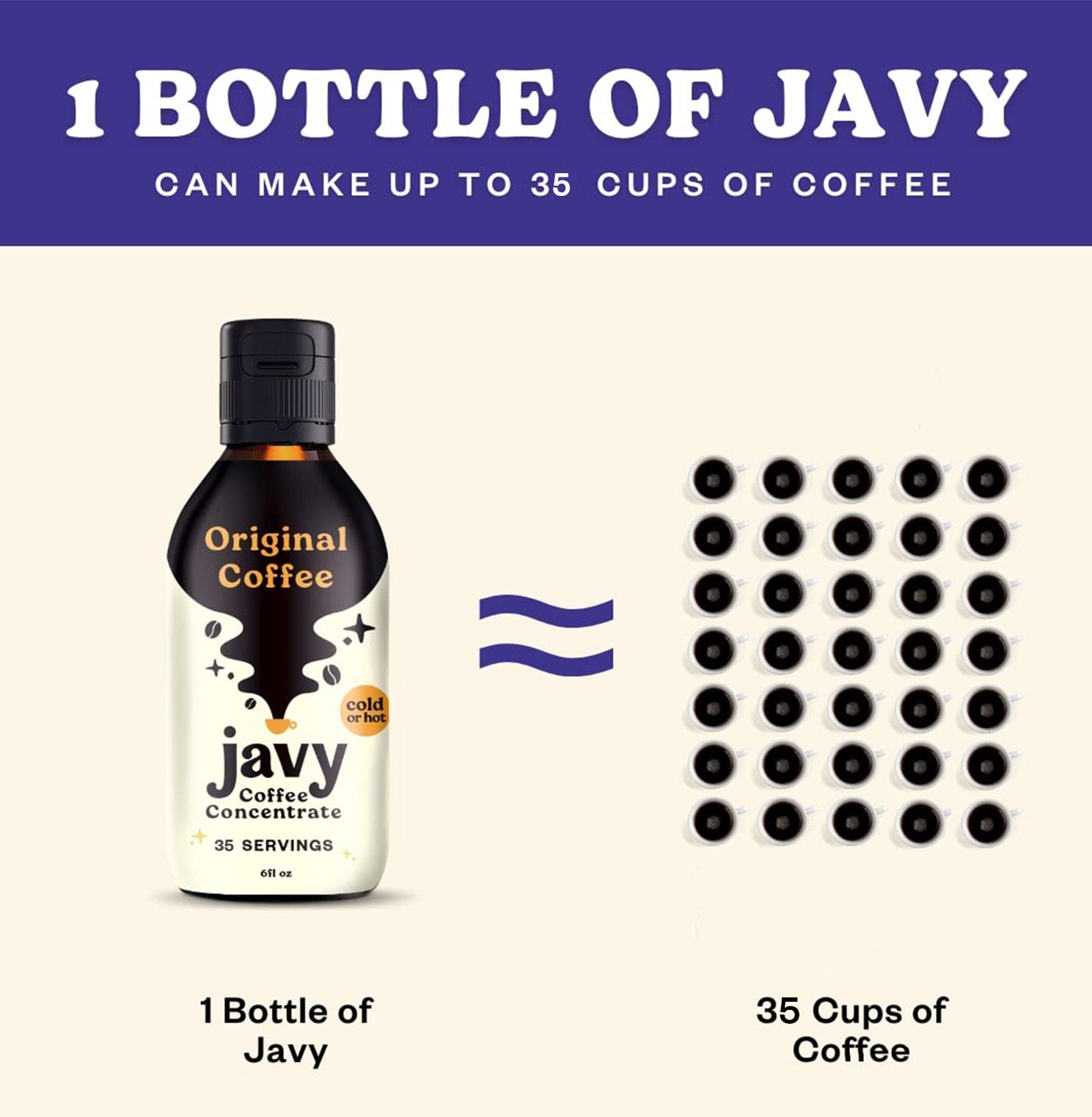 Javy Original Cold Brew Coffee Concentrate. 30 Cups Instant Coffee Hot or  Cold Brew Beverage, 6 Oz - Kroger